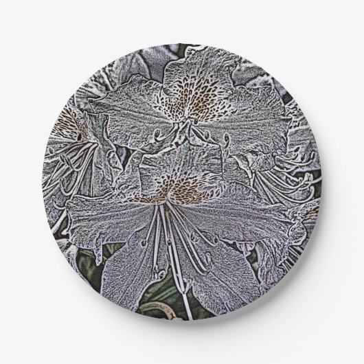 RHODODENDRONS PAPIEREN BORDJE (Voorkant)