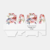 Rhododenron flowers black typography wedding bedankdoosjes (Uitgevouwen)