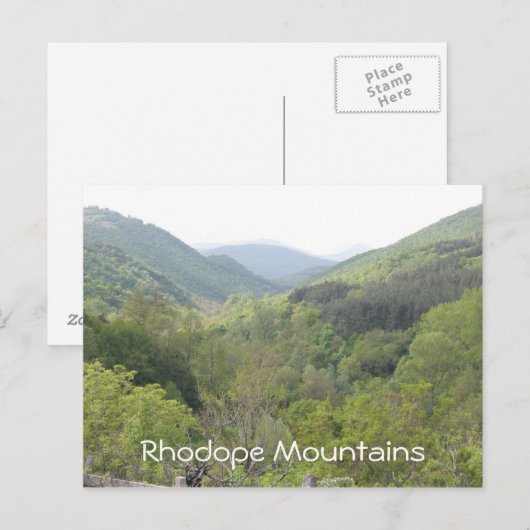 Rhodope Mountains Briefkaart (Voorkant / Achterkant)