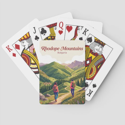 Rhodopen Bulgarije Pokerkaarten (Achterkant)