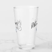 Rhodos Flag in Heart, Griekenland Glas (Links)