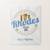 Rhodos Griekenland Egeïsche eiland Souvenir Legpuzzel (Verticaal)