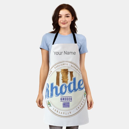 Rhodos Griekenland  Egeïsche eiland Souvenir Schort (Gedragen)