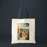 Rhodos Griekenland Oude Stad Reizen Art Vintage Tote Bag<br><div class="desc">Rhodes retro vector reisontwerp. Rhodos,  het grootste van de Dodekanesos-eilanden van Griekenland,  staat bekend om zijn strandresorts en oude ruïnes.</div>