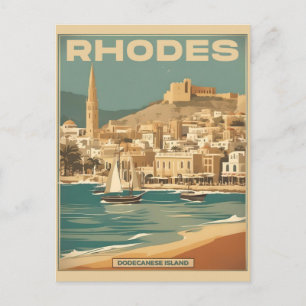  Rhodos Griekenland - Rhodes Island Griekenland re Briefkaart