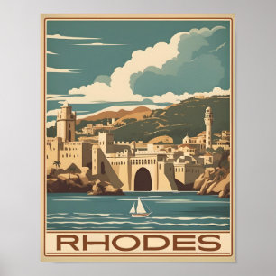  Rhodos Griekenland - Rhodes Island Griekenland re Poster