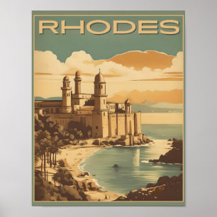  Rhodos Griekenland - Rhodes Island Griekenland re Poster