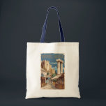 Rhodos Griekenland Ruïnes Reizen Art Vintage Tote Bag<br><div class="desc">Rhodes retro vector reisontwerp. Rhodos,  het grootste van de Dodekanesos-eilanden van Griekenland,  staat bekend om zijn strandresorts en oude ruïnes.</div>