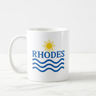 RHODOS Griekenland. Zonnegolven Koffiemok