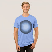 Rholmn (Blauw gekleurd) Tri-Blend Shirt (Voorkant volledig)