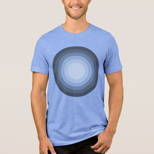 Rholmn (Blauw gekleurd) Tri-Blend Shirt (Voorkant)