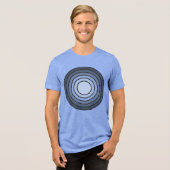 Rholmn (Gecombineerd Blauw) Tri-Blend Shirt (Voorkant volledig)
