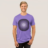 Rholmn (Gecombineerd Paars) Tri-Blend Shirt (Voorkant volledig)