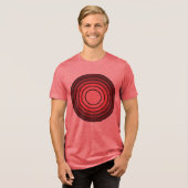 Rholmn (Gecombineerd rood) Tri-Blend Shirt (Voorkant volledig)