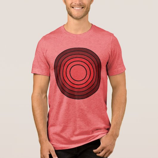 Rholmn (Gecombineerd rood) Tri-Blend Shirt (Voorkant)