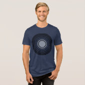 Rholmn (Gecombineerde marine) Tri-Blend Shirt (Voorkant volledig)