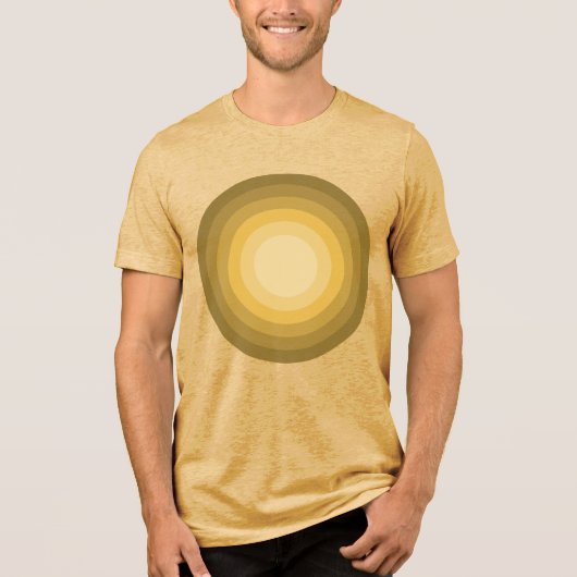 Rholmn (Geel gekleurd) Tri-Blend Shirt (Voorkant)