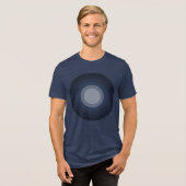 Rholmn (Kleurige Marine) Tri-Blend Shirt (Voorkant volledig)