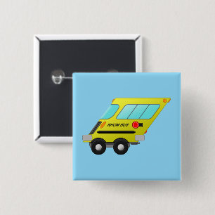 Rhom-bus - vierkante button 5,1 cm