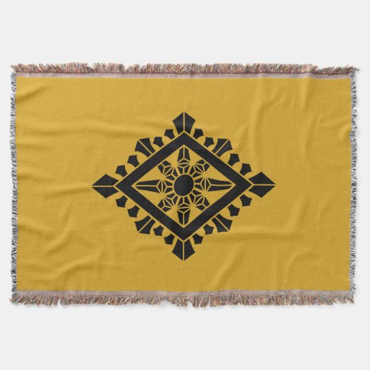 Rhombic dharma chakra deken (Voorkant)