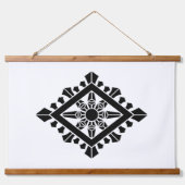 Rhombic dharma chakra hangend wandkleed (Voorkant)