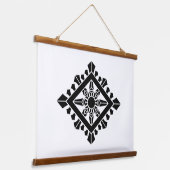 Rhombic dharma chakra hangend wandkleed (Gebogen)