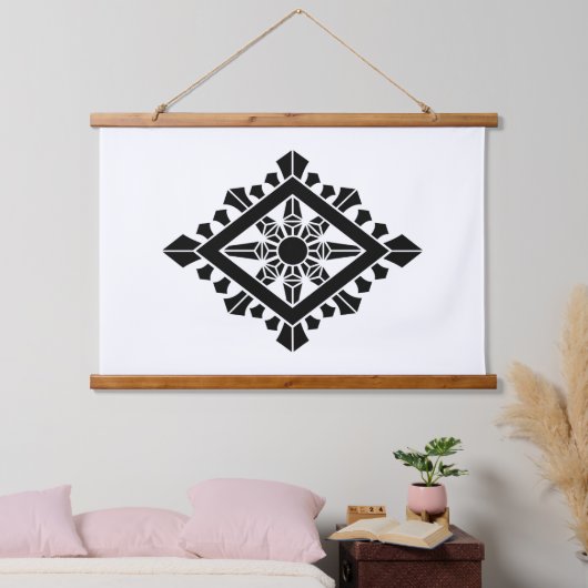Rhombic dharma chakra hangend wandkleed (Slaapkamer)