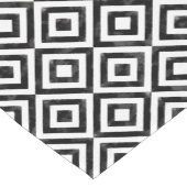 Rhombic Pattern tegen zwarte en witte Waterverf Korte Tafelloper (Hoek)