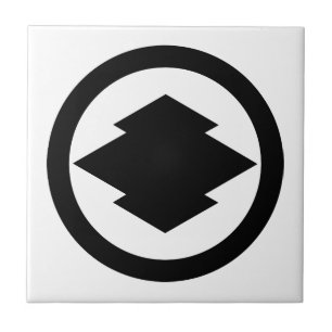 Rhombic pine bark in cirkel tegeltje