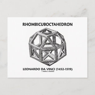 Rhombicuboctahedron (Leonardo da Vinci) Briefkaart