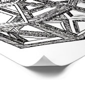 Rhombicuboctahedron, Leonardo Da Vinci Poster (Hoek)
