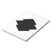 Rhombische pijnschors notitieblok (Linkerzijde)