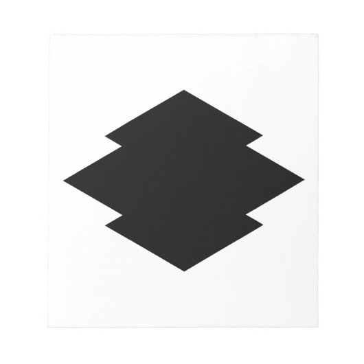 Rhombische pijnschors notitieblok (Voorkant)