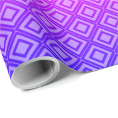 Rhombus blue orange cadeaupapier (Rol Hoek)