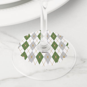 Rhombus Colour Combination 3 Wijnglaslabel