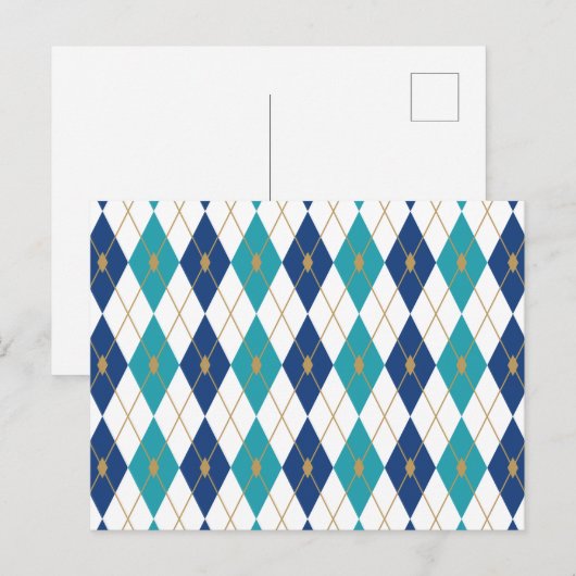 Rhombus Colour Combination 5 Feestdagenkaart (Voorkant / Achterkant)