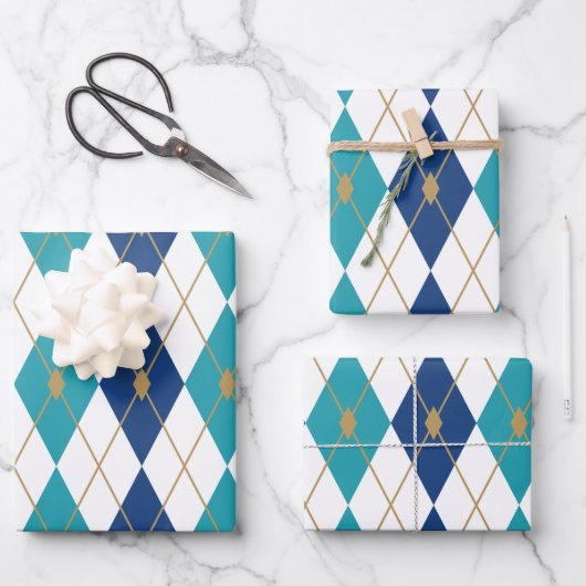 Rhombus Colour Combination 5 Inpakpapier Vel (Voorkant)