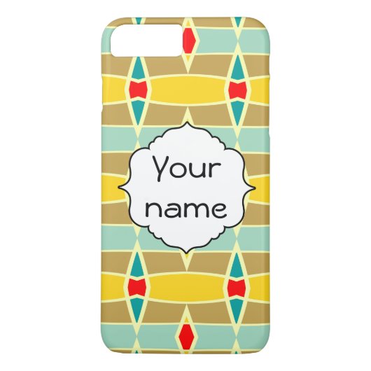 Rhombus en andere vormen patroon Case-Mate iPhone case (Achterkant)