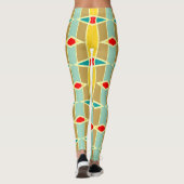 Rhombus en andere vormen patroon leggings (Achterkant)