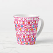 Rhombus Pattern Latte Mok (Rechterhoek)