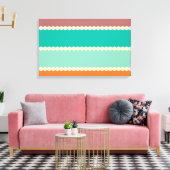 Rhombus rijen abstract ontwerp canvas afdruk (Insitu (Woonkamer))