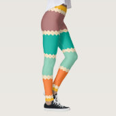 Rhombus rijen abstract ontwerp leggings (Rechts)