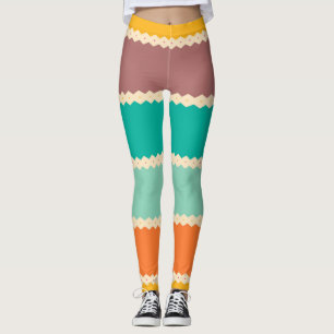 Rhombus rijen abstract ontwerp leggings