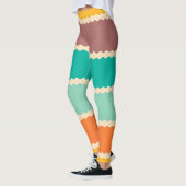 Rhombus rijen abstract ontwerp leggings (Links)