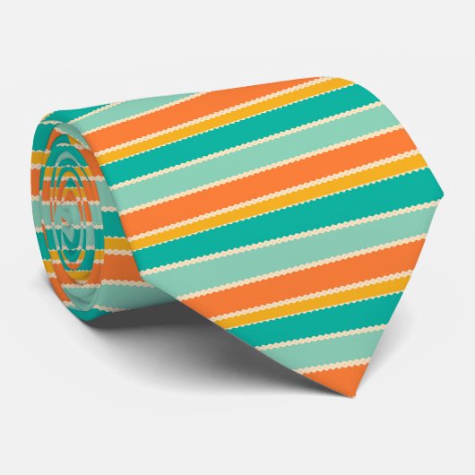 Rhombus rijen abstract ontwerp stropdas (Opgerold)