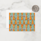 Rhombuses with Starbursts  Notitiekaartje (Voorkant / Achterkant in situ)