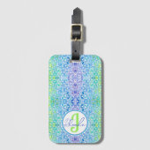 Rhonda Mosaic Luggage Tag Bagagelabel (Voorkant (verticaal))