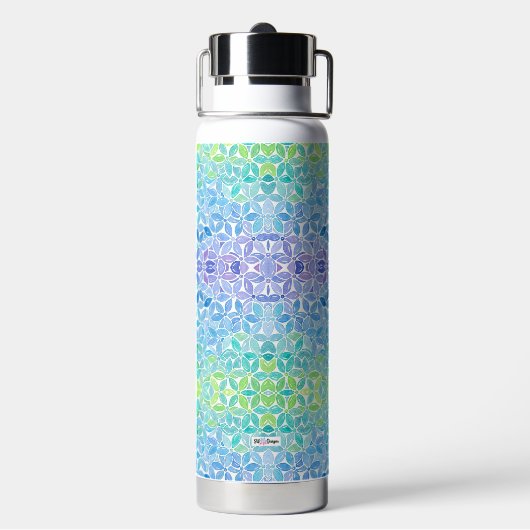 Rhonda Mosaic Water Bottle Waterfles (Achterkant)