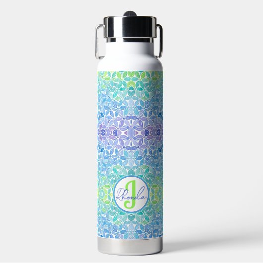 Rhonda Mosaic Water Bottle Waterfles (Voorkant)