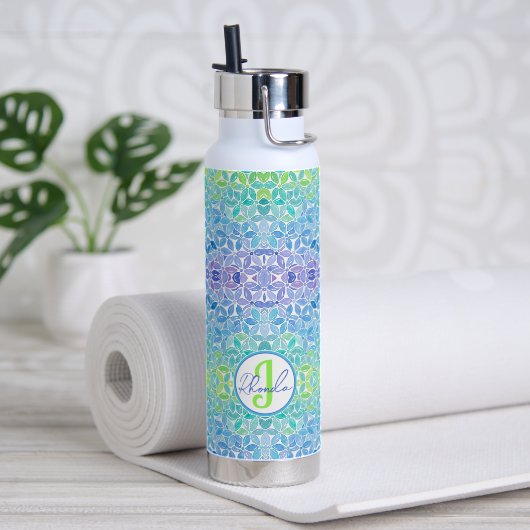 Rhonda Mosaic Water Bottle Waterfles (Yoga (Gedraaid)  )